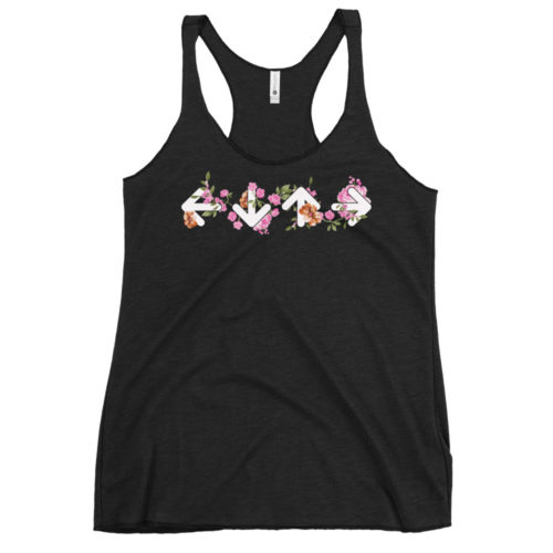 Floral Arrows Women's Racerback Tank