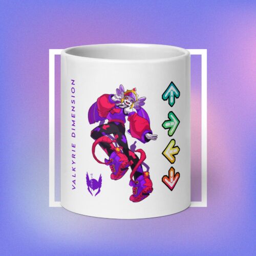 White glossy mug